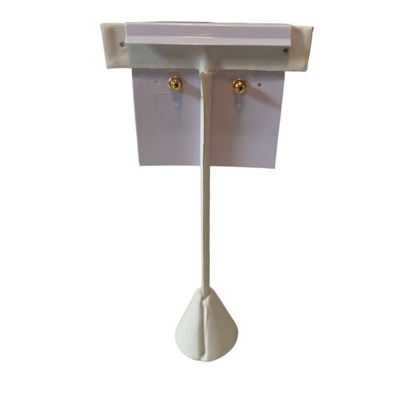 Turquoise Blue & Gold Open Circle Posts. - Picture 4 of 6